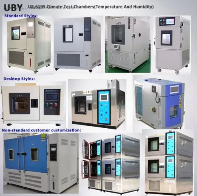 Side view of Temperature Range -70~+150°C LCD Touch Climatic Test Chamber showing chamber construction