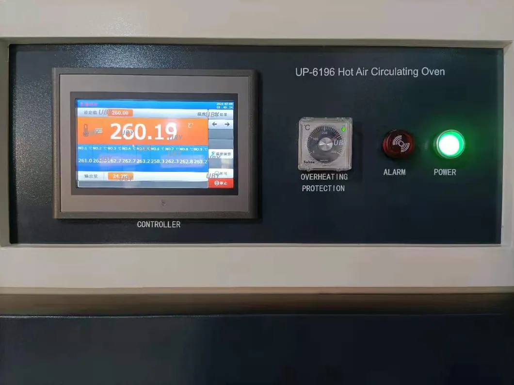 Industrial 400°C High Temperature Oven control panel